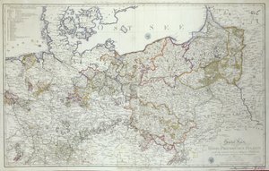 Kaart van de Pruisische Staten in 1799