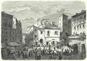 Markt in het Romeinse getto