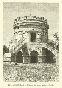 Mausoleum van Theoderik de Grote, Koning van de Ostrogoten, Ravenna, Italië door German School