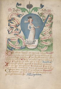 Uit de alchemistische verhandelingen, laat 15e eeuw door German School