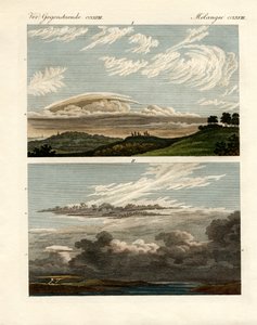 Natuurlijke geschiedenis van de wolken door German School