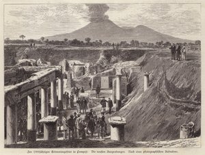 Nieuwe opgravingen in Pompeii, Italië door German School