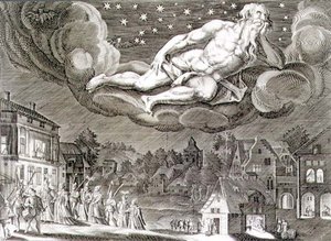 Nacht, gegraveerd door Paul Furst (c.1605-66) (gravure) door German School