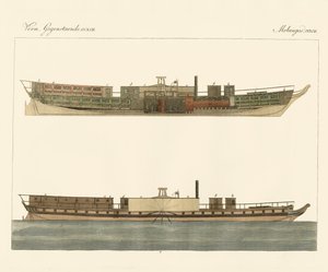 Noord-Amerikaanse stoomboot handel