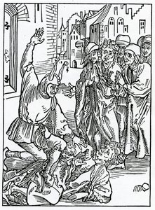 Van breken en kwetsen van vriendschap, illustratie uit Alexander Barclay