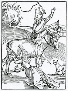 Van grote woede, voortkomend uit kleine aanleiding, illustratie uit Alexander Barclay