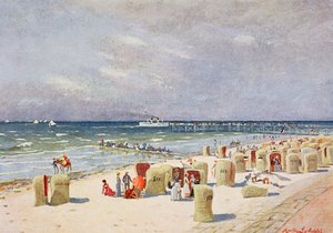 Op het strand van Norderney door German School
