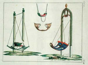 Ornate tuinschommels, uit 