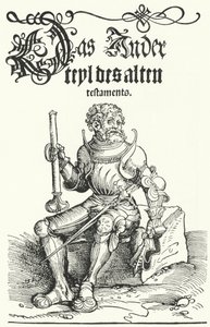 Pagina uit de eerste editie van Luthers Oude Testament door German School