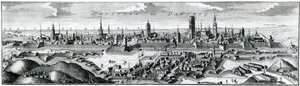 Panoramisch uitzicht op Danzig (Gdansk)