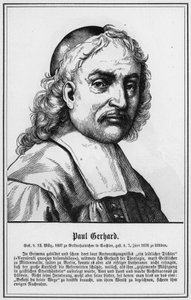 Paul Gerhard (gravure) door German School