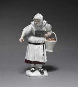 Boerin, fabrikant Meissen Porselein Fabriek, Duitsland, gemodelleerd door Johann Joachim Kändler door German School