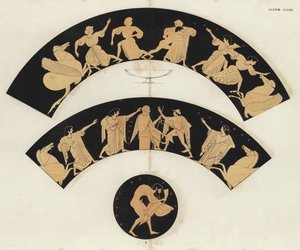 Peleus en Thetis door German School