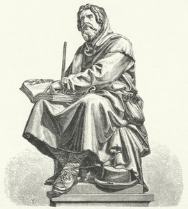 Peter Waldo, stichter van de middeleeuwse christelijke spirituele beweging bekend als de Waldenzen door German School