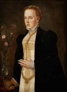 Portret van Philippine Welser (1527-1580)
