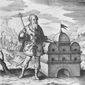 Filosoof-heraut uit Musaeum Hermeticum door German School