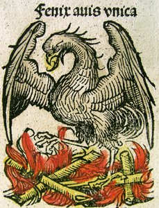 Phoenix, gepubliceerd in de Neurenberg Kroniek, 1493 door German School