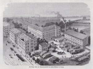 Pianofabriek van Julius Bluethner, Leipzig, Duitsland door German School
