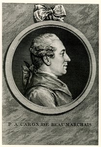 Pierre Augustin Caron de Beaumarchais door German School