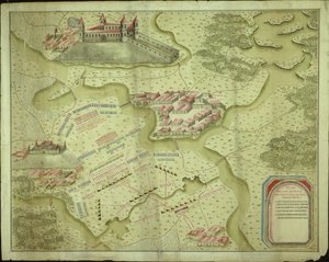 Plan van de Slag bij Mollwitz op 10 april 1741