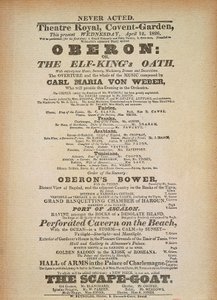 Affiche van de eerste uitvoering van 