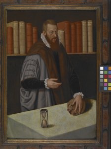 Portret van een dokter door German School