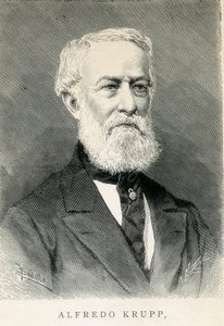 Portret van Alfred KRUPP (1812-1887), Duitse staalindustrieel