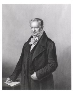 Portret van Baron Alexander von Humboldt (1769-1859) door German School