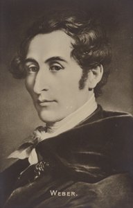 Portret van Carl Maria von Weber door German School