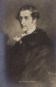 Portret van Carl Maria von Weber