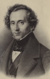 Portret van Felix Mendelssohn door German School