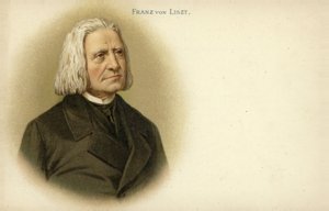 Portret van Franz Liszt door German School