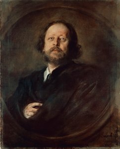 Portret van Duitse schrijver Paul Johann Ludwig von Heyse