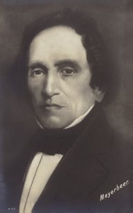 Portret van Giacomo Meyerbeer door German School