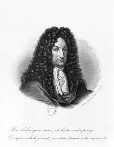 Portret van Gottfried Wilhelm (1646-1716) Baron de Leibniz door German School