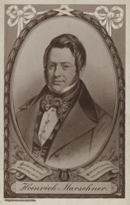 Portret van Heinrich Marschner door German School