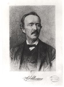 Portret van Heinrich Schliemann (1822-90) door German School