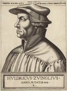 Portret van Huldrych Zwingli