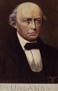 Portret van Ludwig Uhland door German School