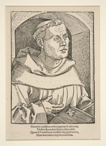 Portret van Martin Luther door German School