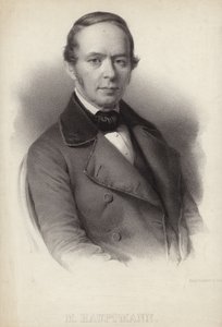 Portret van Moritz Hauptmann door German School