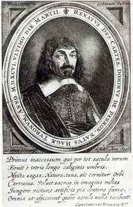 Portret van René Descartes, 1644