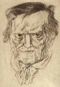 Portret van Richard Wagner door German School