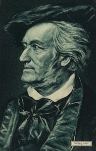 Portret van Richard Wagner door German School