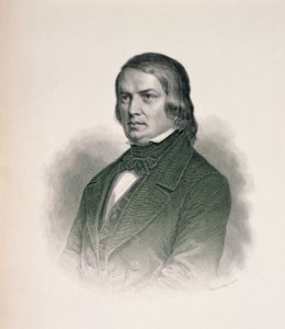 Portret van Robert Schumann (1810-56) door German School