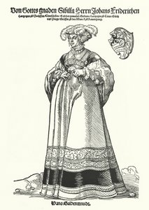 Portret van Sibylle, Hertogin van Saksen door German School