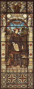 Portret van William Caxton door German School
