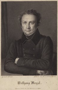 Portret van Wolfgang Menzel door German School
