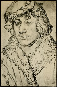 Portret van een man door German School