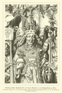 Portret van de Heilige Roomse Keizer Frederik III, van zijn graf in de Stephansdom, Wenen door German School